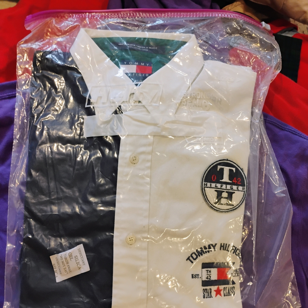 Tommy Hilfiger Men's Black and White Shirt